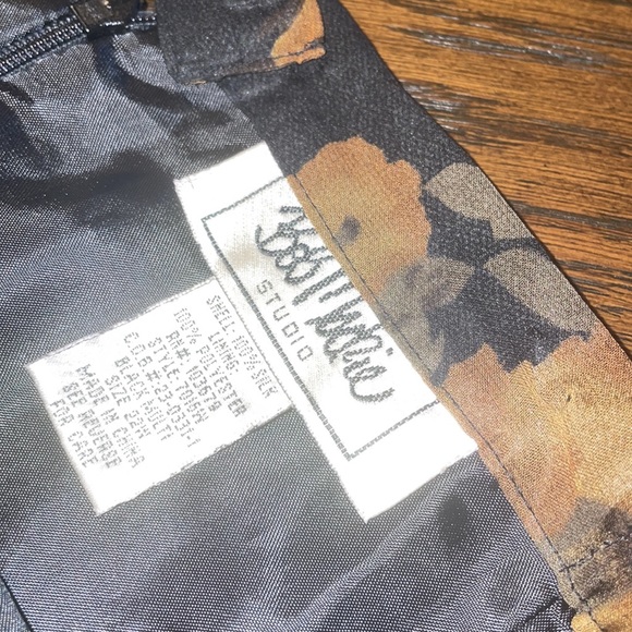 Vintage Bob Mackie Silk Mulit-Color Floral Print Maxi Skirt 22w - Picture 3 of 6